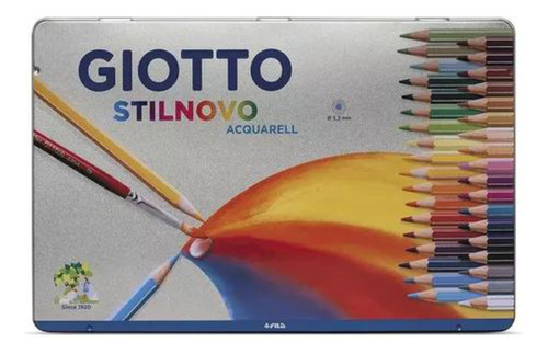 Lápices Acuarelables Giotto Stilnovo  Lata X 36 Colores