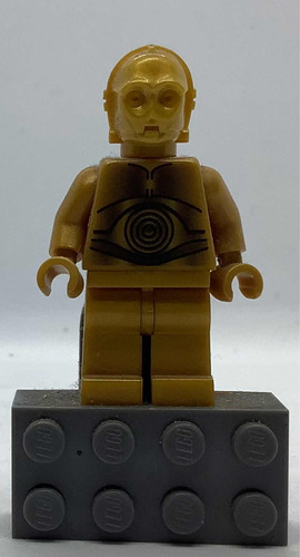 Lego Minifigura C3-po Con Ladrillo Imantado
