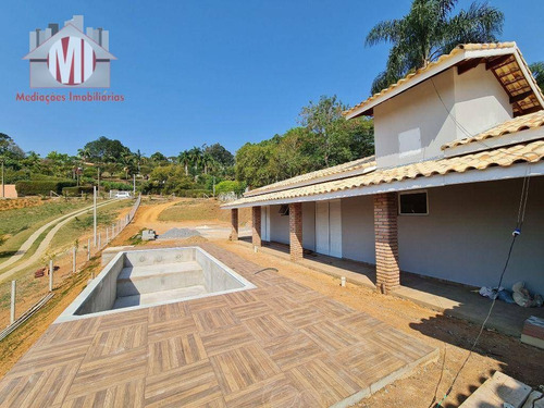 Imagem 3 de 14 de Linda Chácara Com 03 Dormitórios, Piscina, Bom Padrão De Construção, Bem Localizado, À Venda, 1500 M² Por R$ 500.000 - Zona Rural - Pinhalzinho/sp - Ch0970