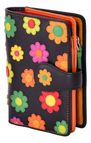 Visconti Spanish Ds-82 - Billetera Para Mujer, Diseno Floral