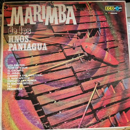 Disco Lp:hermanos Paniagua- Marimba Hnos Paniagua