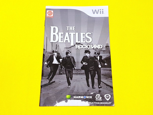 Manual Rockband The Beatles Nintendo Wii *original*