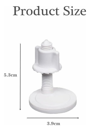 2 Pares De Tornillos De Plástico Para Tapa De Inodoro, Bisag