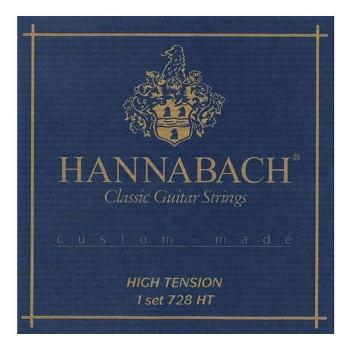 Encordado Cuerdas De Guitarra Clasica Hannabach 728 Tensione