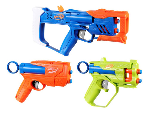 Lança Dardos Nerf N Series - Kit Triple Action