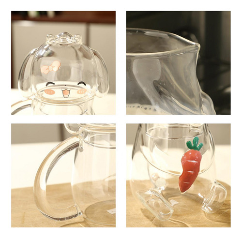 Jarra De Agua De Vidrio Con Taza De Vidrio Jarra De Leche