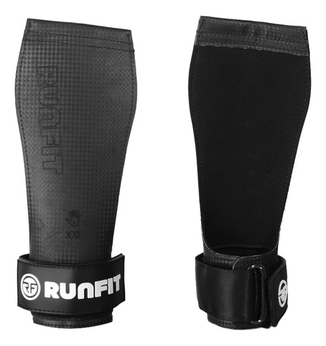 Par Calleras Sin Magnesio Hand Grips Runfit Ultra Crossfit Color Negro Talla Xxl