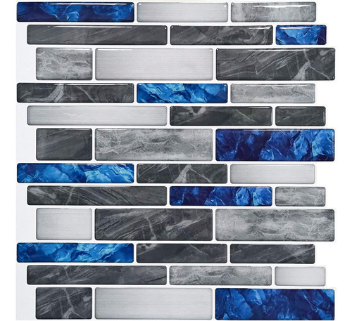 Art3d 10 Láminas De Azulejos Autoadhesivos Cocina En Mármol