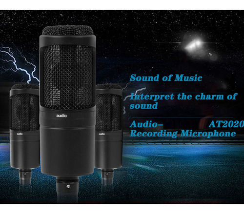 Micrófono De Condensador Cardioide Crystally-2x Audio At2020
