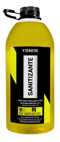 Sanitizante Finalizador 4 Em 1 3l - Vonixx