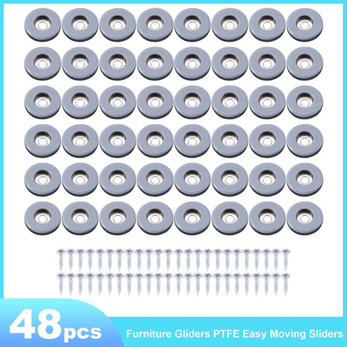Sliders Para Móveis Queenly-48 Unit, Ptfe, Easy