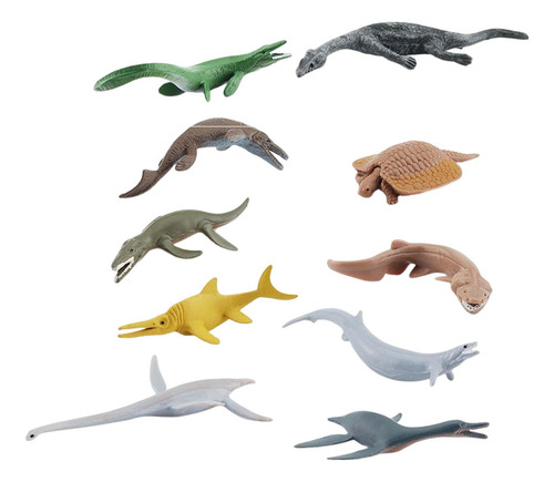 10x Modelo De Animal Marino Suministros Antiguos Estatuas