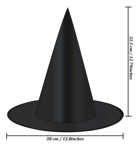 Paquete De 10 Sombreros De Bruja - Elcoho
