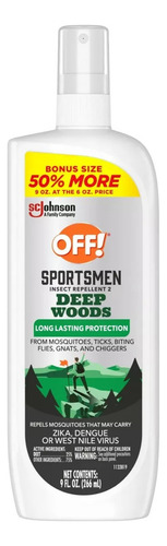 Repelente Mosquitos Off Deet 25% Dengue 266 Ml
