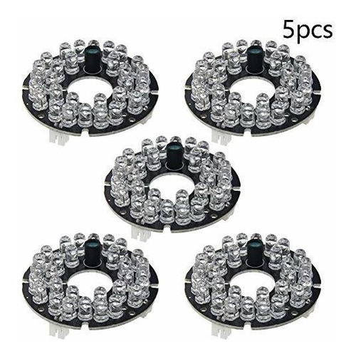 5 Unidad Od 2.1 30 Led Ir Infrarrojo Foco Placa Redonda