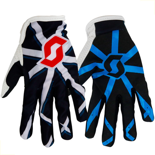Par De Guantes Enduro Scott Negro-blanco Talle M
