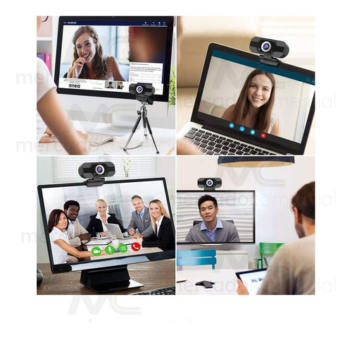 Web Cam Full Hd 1080p Usb Con Microfono Video Skype Zoom Pc
