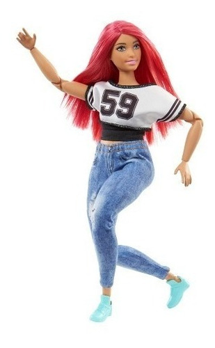 Barbie Made To Move Dancer Doll Curvy Dj Ruiva