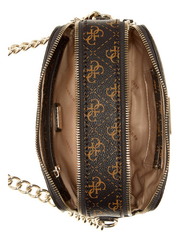 Guess Bandolera Estampado Noelle Color Marrón oscuro