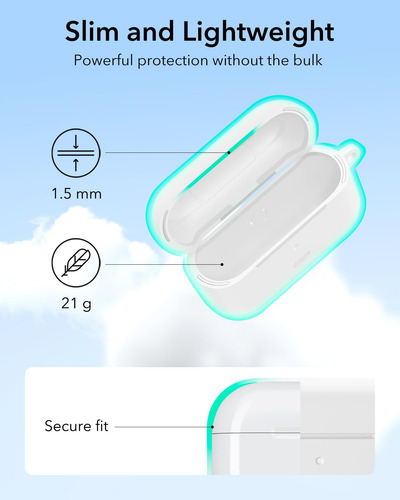 Capa Esr Para AirPods Pro De 2ª Geração Com Magsafe White