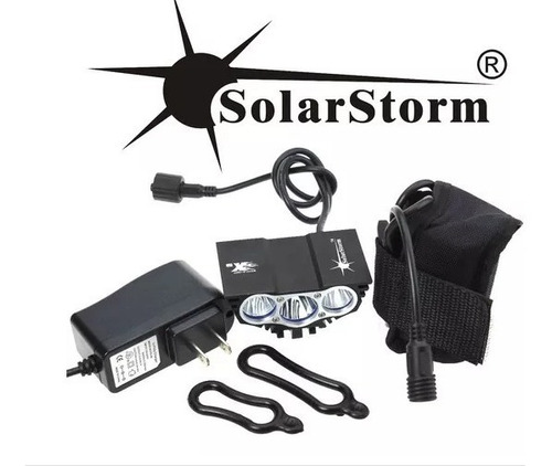 Lampara Linterna Bicicleta Solarstorm X3 Led Cree 12000