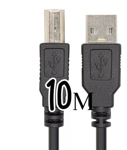 Cabo USB Impressora 10 Metros Tipo A Macho para B Macho LE-902-10M It Blue Alta Qualidade