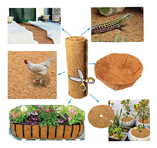 Rollo De Revestimiento De Coco Natural Para Decoración De Ja