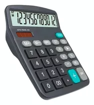 Comprar Calculadora Electrónica 12 Dígitos Solar Escritorio Pila Color Negro