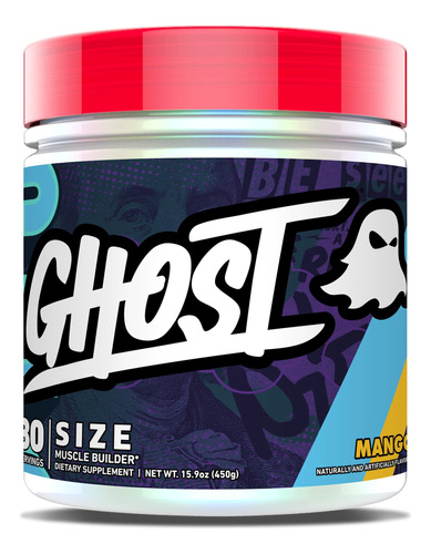 Ghost Size Muscle Builder Suplemento Dietetico  Mango, 30 P