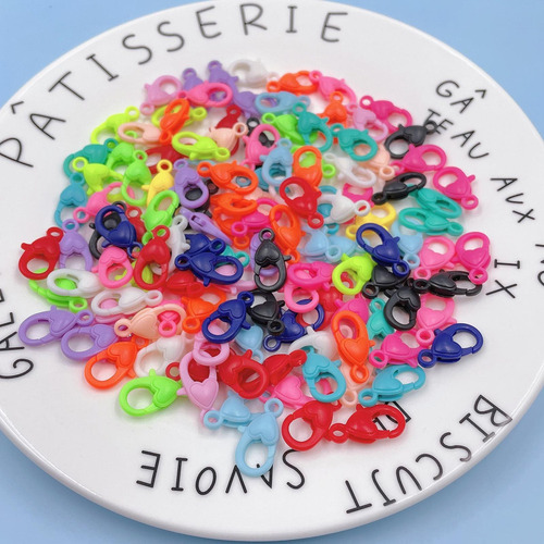 100 Piezas De Plástico Colorido Broche De Langosta Llavero