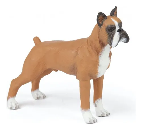 Figura Coleccionable Perro Boxer Pintada A Mano
