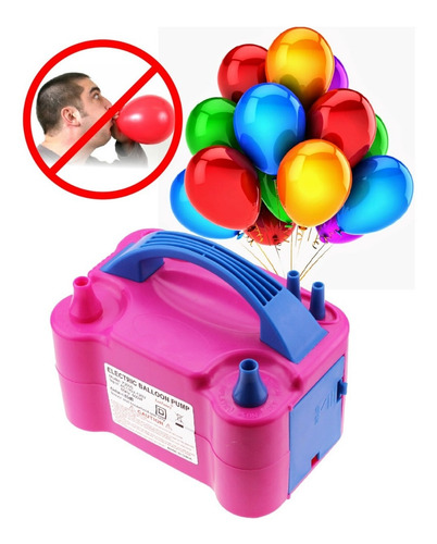 Inflador Globos Eléctrico Con Boquillas