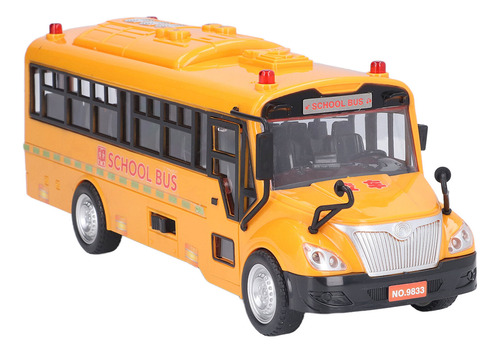 Figura Amarilla De Plástico, Modelo Autobús Escolar, Vehícul