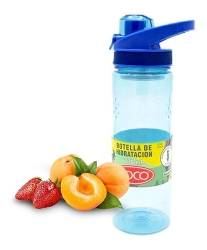 Botella Hidratación Tritan C/filtro Sin Bpa 770ml Azul Cuota