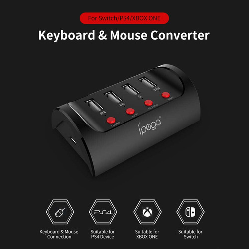 Imagen 2 de 6 de Ipega Pg 9133 - Convertidor De Ratón Y Teclado Para Juegos