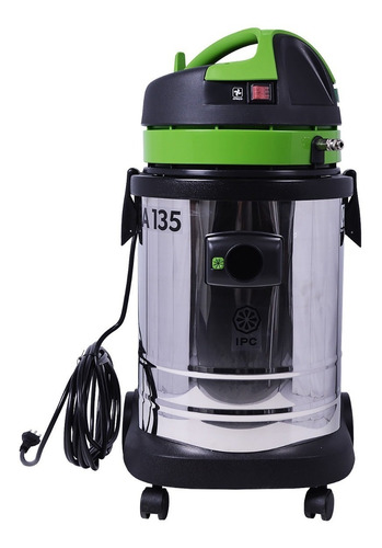 Aspirador extrator é industrial Tambor IPC EA135 35.5L  prateado y preto y verde 110V A135EXT