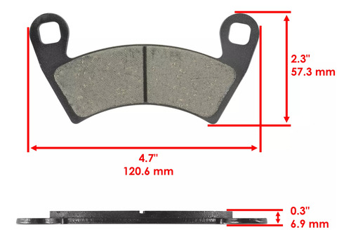 Balatas Delanteras Traseras Polaris Ranger 570 Crew 2014 -21
