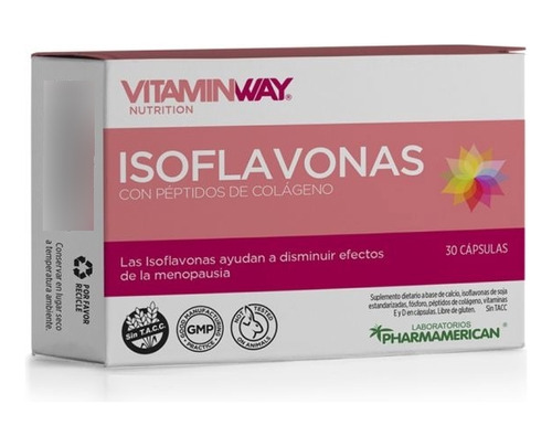 Pack X 6 Isoflavona C/peptidos De Colageno Vitamin Way X 30