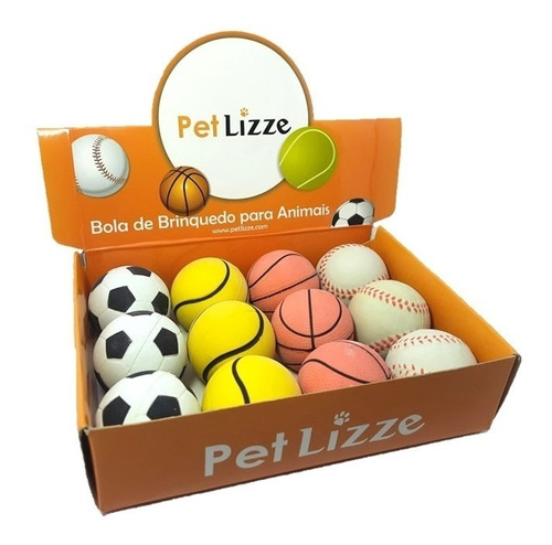 Bolinha Anti-stress Bola Super Macia Pets C/12