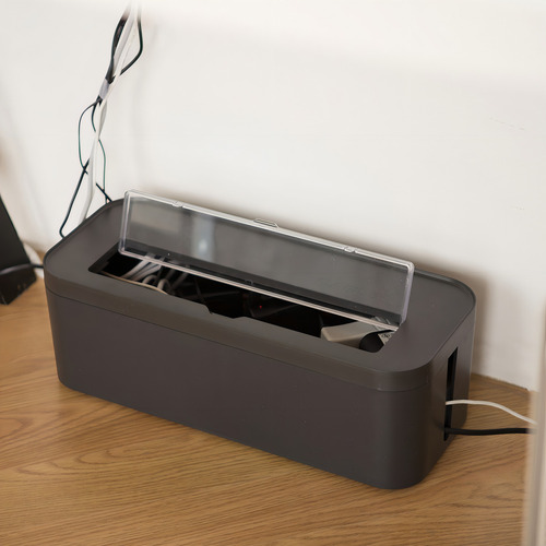 Cajas Para Ocultar Cables Caja Organizadora De Cables Color Gris Oscuro
