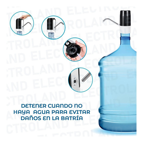 Imagen 4 de 10 de Dispenser De Agua Automatica Portatil Para Bidones De Agua