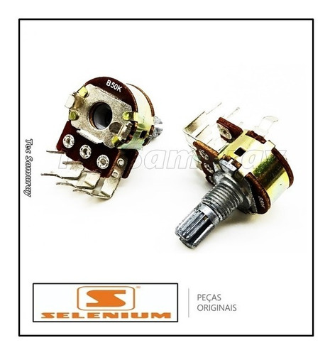 Kit 02 Potenciômetro Linear Caixa Ativa Selenium Spm 1502