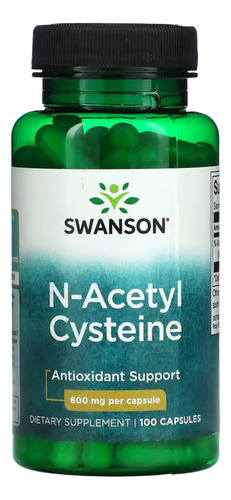 Swanson Nac N-acetil Cisteína 600 Mg 100 Caps, Antioxidante