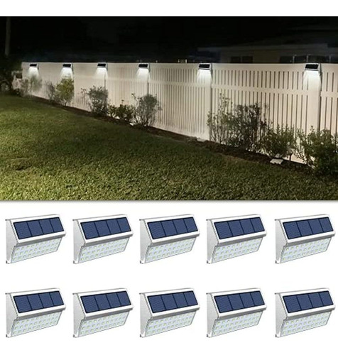 Roshwey Luces De Terraza Para Exteriores, 30 Led De Acero In