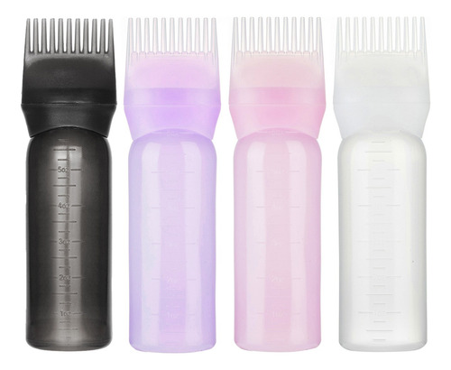 4 Pzs Botellas Para Teñir Cabello Con Peine, Hogar Y Salón