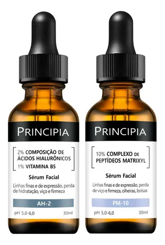 Kit C/ 2 Séruns Principia Hialurônicos + Peptídeos Matrixyl Tipo ...