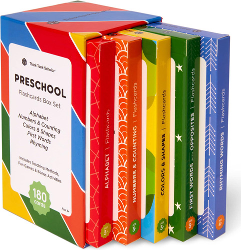 Think Tank Scholar Flash Cards Para Preescolar, Prekínder Y 