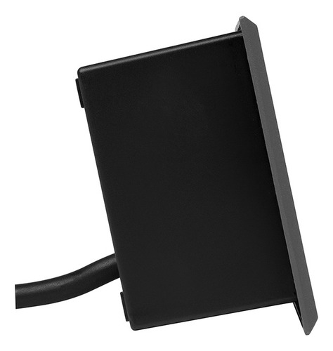 Lámpara Led Arbotante De Empotrar En Muro Illux Ml-2002.g Estructura Negro