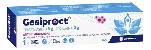 Crema Desinflama Y Elimina Hemorroides Gesiproct 30g Proctog