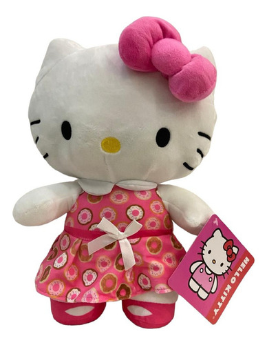 Hello Kitty Vestido Rosa 32 Cms Peluche